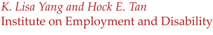 K. Lisa Yang and Hock E. Tan Institute on Employment and Disability logo